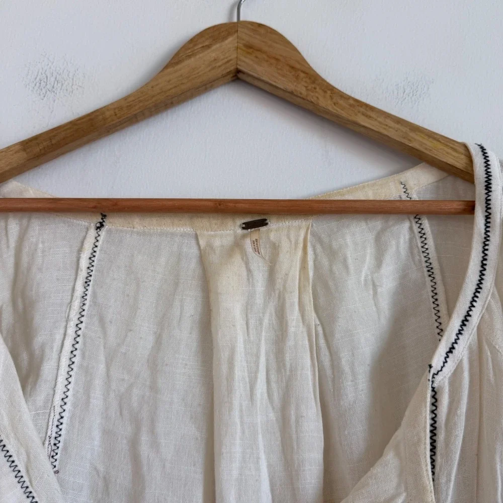 Free People Noyal Counting Stars Embroidered Tunic Size Large